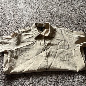 Women’s Tan Oversized Shirt